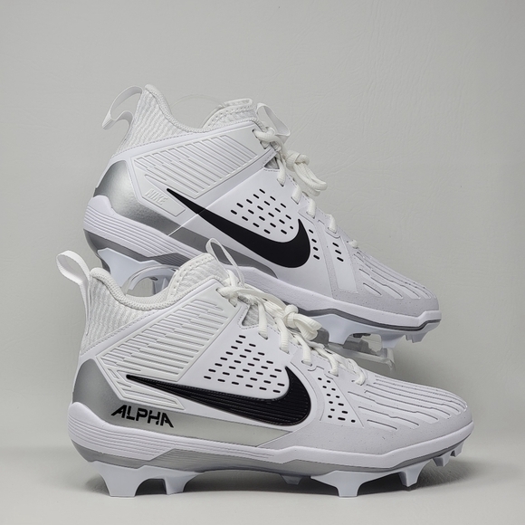 Nike Alpha Menace Men\'s Size 9 Strong Football Cleats White II5139-100 New main image 6